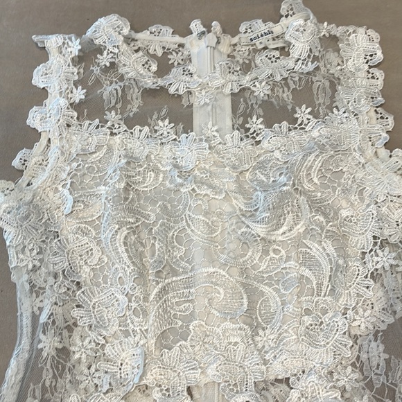 Soieblu White Lace Dress Size Small - Picture 3 of 9